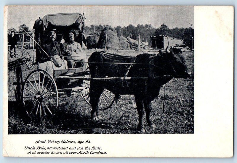 Greensboro North Carolina Postcard Aunt Betsey Holmes Uncle Billy c1910 Vintage