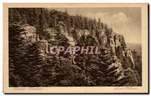 Old Postcard Baden Baden Die Felsen