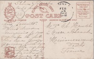 USA Ocean Avenue Palm Beach Florida Vintage Postcard 09.49