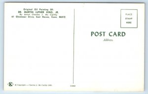 EAST HAVEN, CT ~ Painting MARTIN LUTHER KING Charles McCarthy Art 1968 Postcard