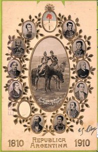 af1156 - ARGENTINA - Vintage Postcard - Centenario 1810-1910, Embossed