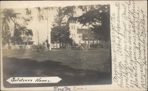 Noroton Connecticut CT Soldiers Home 1907 Used Real Photo Postcard