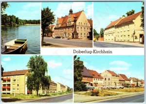 c1970s Doberlug-Kirchhain Germany Greetings Multi View Rathaus Main St 4x6 PC M5