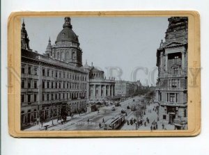 3167966 Hungary BUDAPEST Vaczi korut TRAM Vintage CABINET PHOTO
