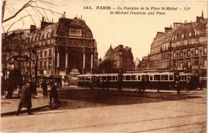 CPA Paris 6e Paris-La Fontaine de la Place St-Michel (312355)