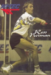 Ross Norman New Zealand Squash Tennis Champion Rare Photo Plain Back Postcard
