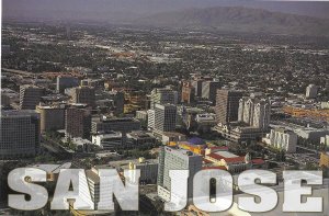 Aerial View of San Jose California 4 by 6