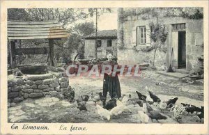 Old Postcard In Limousin Farm