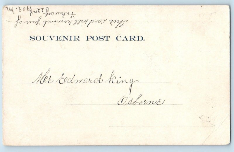 Liverpool Nova Scotia Postcard Beach Meadows Exterior View c1905 Vintage Antique