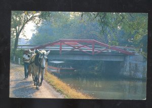 NEW HOPE BUCKS COUNTY PENNSYLVANIA DELAWARE CANAL HORSE DRAWN POSTCARD