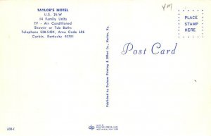 Taylor's Motel US 25-W Corbin KY
