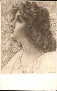 H Ryland Roman Greco Beautiful Woman Denise c1910 Vintage Postcard