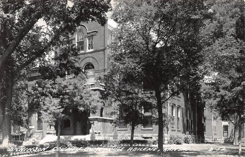 Kansas Ks Postcard Real Photo RPPC c1940s ABILENE Dickinson County Court House