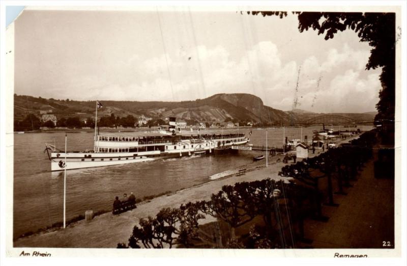 Ferry  Rhineland   at Remagen Germany