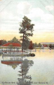 Ashland Kentucky Clyffeside Park Island Pavilion Antique Postcard K105613