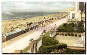 Old Postcard Cabourg La Digue And Vue Generale De La Plage