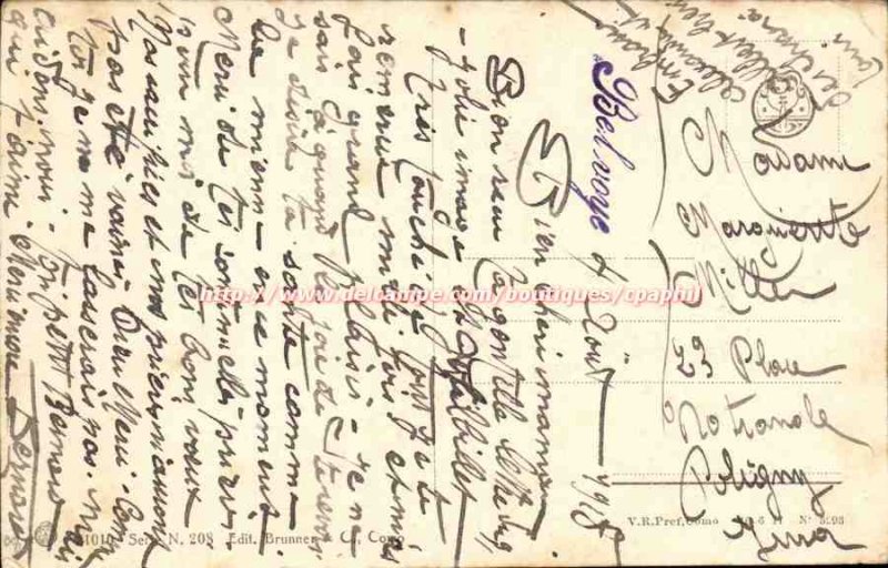 Belvoye Old Postcard