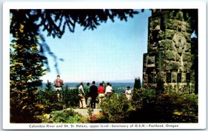 M-56557 Columbia River Mt St Helens Sanctuary of OSM Portland Oregon