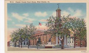 Pennsylvania West Chester Chester County Court House Curteich