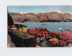 Postcard Bellagio dal Giardino della Villa Carlotta Lago Di Como Bellagio Italy
