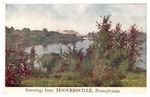 Postcard NATURE SCENE Hooversville Pennsylvania PA AP4633