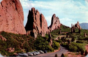 Colorado Pikes Peak Region Panorama Of Interior Of The Garden Of The Gods 1954