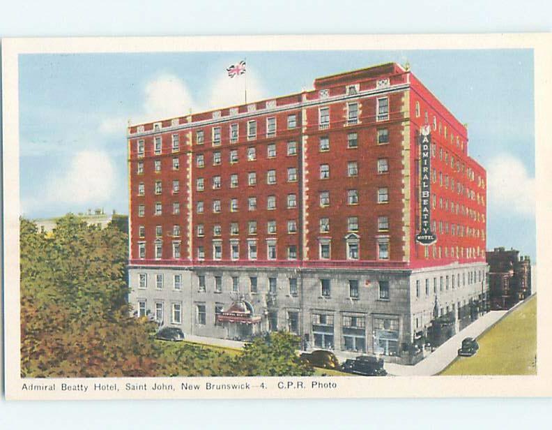 Unused 1930's HOTEL SCENE St. John New Brunswick NB B2002