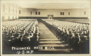 Leavenworth KS US Military Prison Mell Hall c1910 Real Photo Postcard