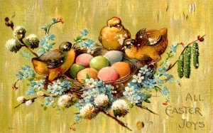 Greeting - Easter. Chicks  (chipping)