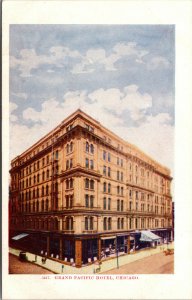 Vtg 1907 Grand Pacific Hotel Chicago Illinois IL Unposted Postcard