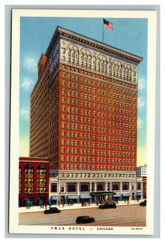 Vintage 1930's Lot of 3 Advertising Postcards YMCA Hotel Chicago Illinois