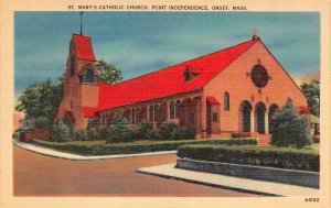 ONSET, MA Massachusetts  ST MARY'S CATHOLIC CHURCH~Point Independence  Postcard