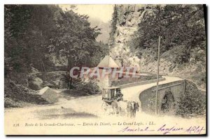 Old Postcard Route Grande Chartreuse Entree Desert Le Grand Logis