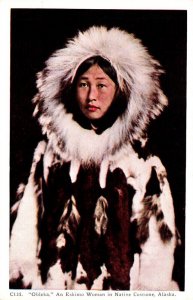 Alaska Obleka An Eskimo Woman In Native Costume