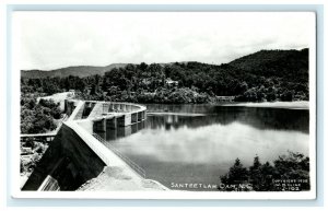 1938 Santeetlah Dam North Carolina Walter Cline RPPC Photo Postcard 