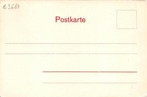 B3681 Germany Oberammergu Aussengasse 1900 front/back scan