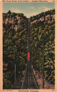 Chattanooga Tennessee, Steep Grade Of Incline Lookout Mountain, Vintage Postcard