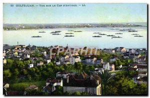 Old Postcard Golfe Juan View On The Cape D & # 39Antibes