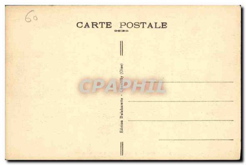 Old Postcard Chateau de Chantilly The Guard Room