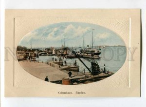 3081266 DENMARK Kobenhavn Rheden Vintage embossed PC