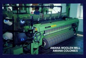 IOWA IA Amana Colonies Woolen Mill Machines POSTCARD