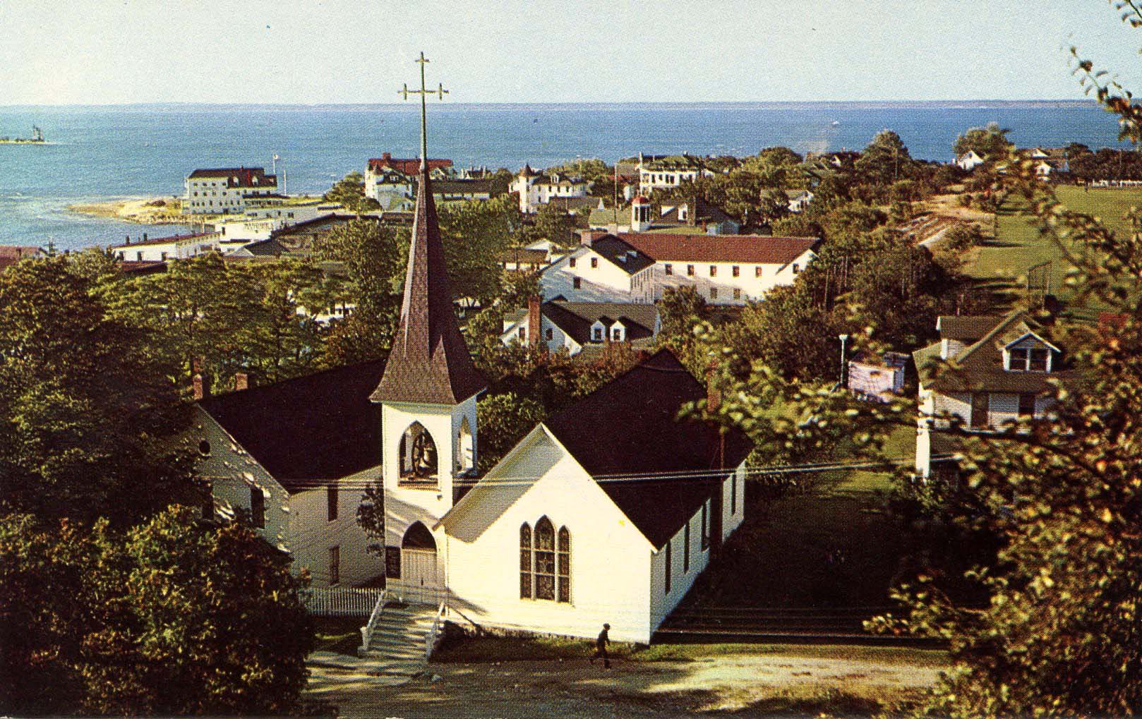 MI Mackinac Island. Trinity Episcopal Church United States Michigan Other, Postcard