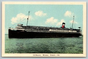 Steamer Noronic  Windsor  Ontario  Canada   Postcard