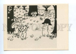 142384 Mushroom as NAPOLEON by Jean EFFEL Old postcard