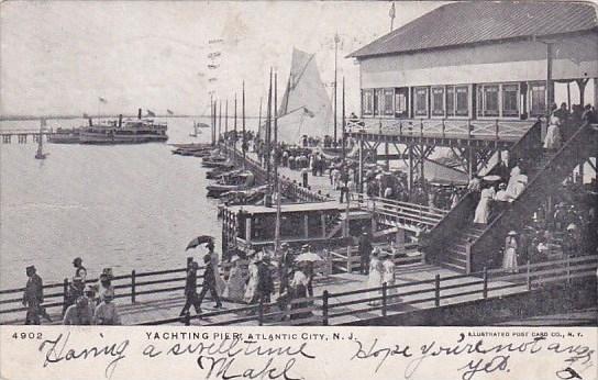 New Jersey Atlantic City Yachting Pier 1906