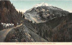 J21/ Silverton Colorado Postcard c1910 Mining Mine Toll Road Mt Abram  107