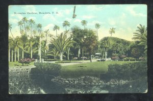 HONOLULU HAWAII TERRITORY MONNALUA GARDENS VINTAGE POSTCARD