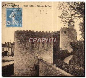 Surgeres - The Public Garden - Allee of the Tower - Old Postcard