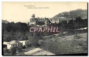 Postcard Old San Sebastian Miramar Real Casa De Campo