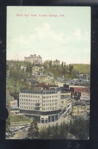 EUREKA SPRINGS ARKANSAS BIRDSEYE VIEW BASIN PARK HOTEL VINTAGE POSTCARD